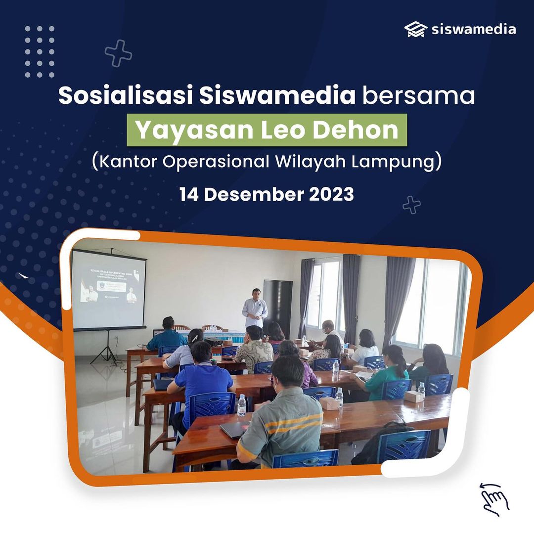 Sosialisasi Siswamedia bersama Yayasan Leo Dehon (Kantor Operasional Wilayah Lampung)