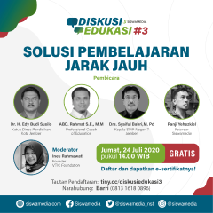 Webinar Diskusi Edukasi Siswamedia#3: Solusi Pembelajaran Jarak Jauh